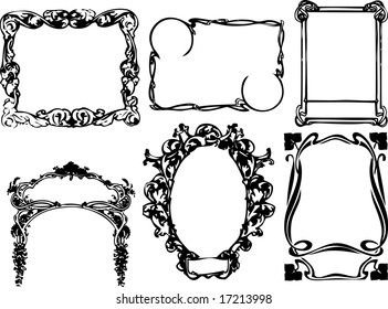 Simple floral frames