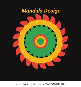 Simple Floral Harmony Mandala Design
