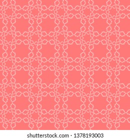 Simple floral lace seamless vector pattern, background. Delicate repeating texture