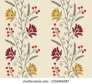simple floral pattern design on white