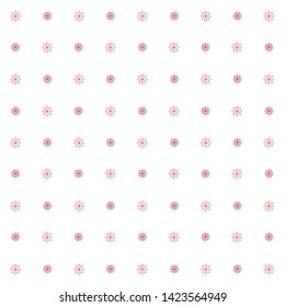 Simple floral seamless pattern in red.