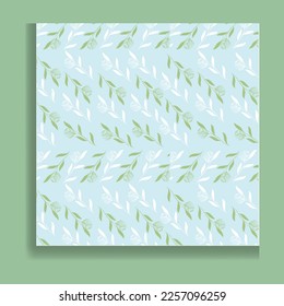 Sencillos patrones sin costura floral. Plantas praderas, hojas y colección de flores de margarita. Todo impreso. Collage botánico al estilo moderno de la libertad plana. Silhouettes florales. Vector.