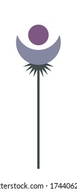 Simple Floral Vector Element.Hand-drawn isolated flowers in scandinavian style, stylized vector illustration. For textile, greeting cards, wedding invitation, wrapping, wallpaper