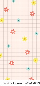 Simple Flower Aesthetic Design Background