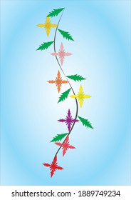 Simple Flower art design vector file