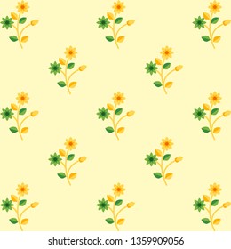 simple flower batik that looks soothing