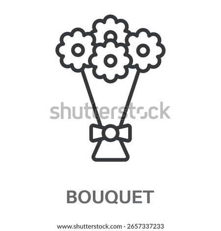 Simple Flower Bouquet Design Icon, Simple Style Design Inspiration For Any Logos Interface And Purpose