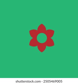 Ilustración De Icono De Diseño De Flor Simple Eps 8