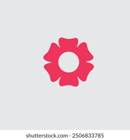 Simple Flower Design Icon Illustration Eps 8