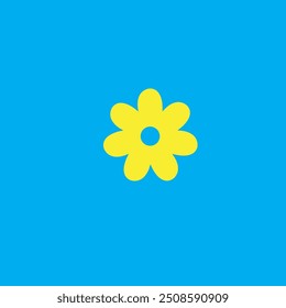 Ilustración De Icono De Diseño De Flor Simple Eps 10