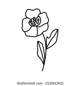 simple flower design for logo