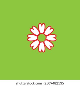 Simple Flower Designs Icon Illustration Eps 10