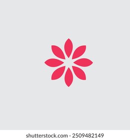 Simple Flower Designs Icon Illustration Eps 10