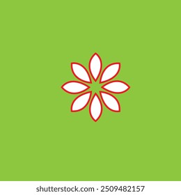 Simples desenhos de flores ícone ilustração Eps 10