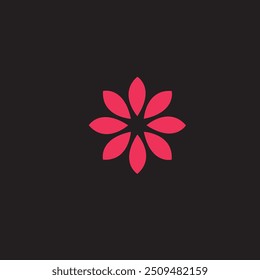 Simple Flower Designs Icon Illustration Eps 10