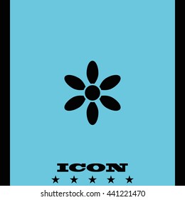 Simple flower icon.