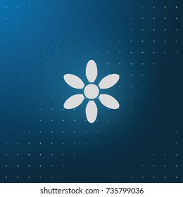Simple flower icon.