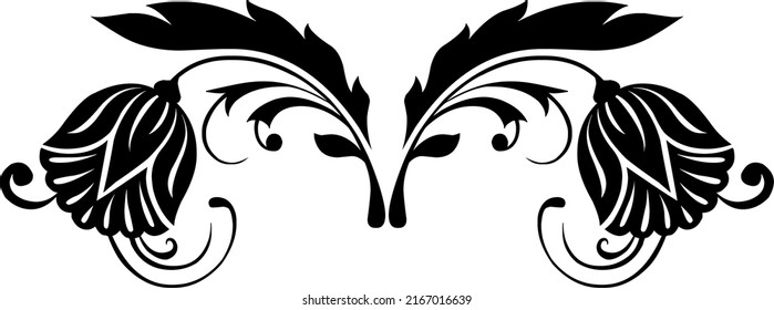 Simple flower icon black color vector illustration