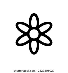 Simple Flower icon. The icon can be used for websites, print templates, presentation templates, illustrations, etc