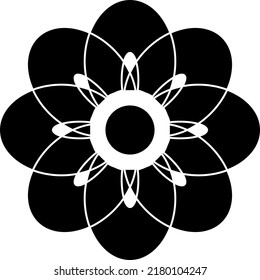 Simple Flower Icon Illustration On White Background 1.eps
