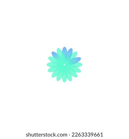 diseño de logotipo de icono de flor simple