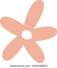 Simple Flower Icon Vector Illustration