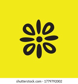 Simple flower icon vector image