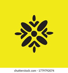 Simple flower icon vector image