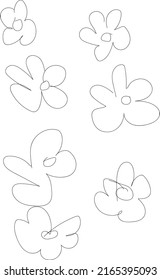 A Simple Flower Line Art Design