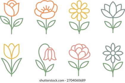 A simple flower line design with clean strokes and a minimal elegant look.
