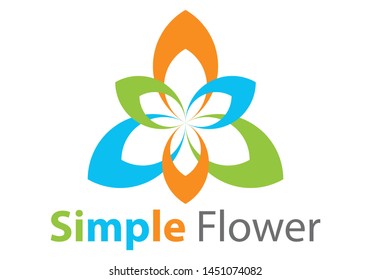 Simple Flower is a simple logo, like a flower logo in simple circle, suitable for various needs of your company or business logo,