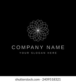 Simple flower logo, sophisticated, luxury to convey the message of finance and growth. it is suitable for large and small companies.