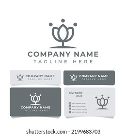 Simple Flower Logo, suitable for any business related to flower.