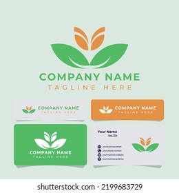 Logotipo simple de flores, adecuado para cualquier negocio relacionado con la flor.