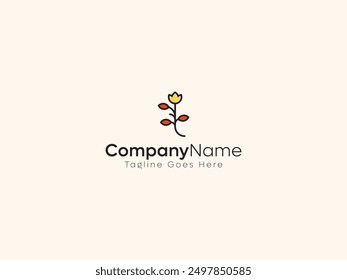 Simple Flower Modern Business Logo