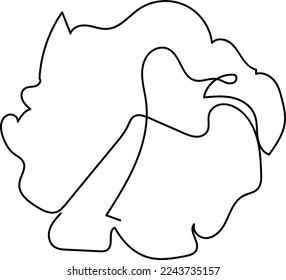 Einfache Blumen-Einzeilige Kunstzeichnung schöne Illustration minimales Design