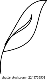 Simple Flower one-line art drawing style beautiful illustration minimal design