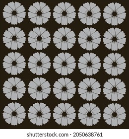 Simple flower pattern and background art