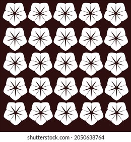 Simple flower pattern and background art
