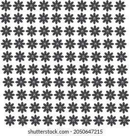 Simple flower pattern design and background art