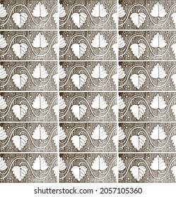 Simple flower pattern design and background art