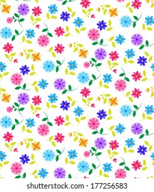 simple flower seamless pattern