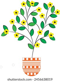 Einfaches Blumenbaumdesign EPS 10