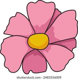 simple flower vector illustration graphic
