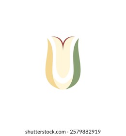 Simple flower vector with nature color combination