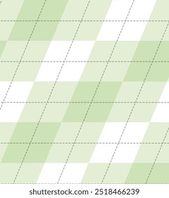 Simple flowers on pastel-striped-checkered-geometric background