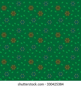 Simple flowers seamless pattern