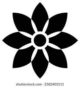 A simple Flowers vector design with illustration,icon flower,vector flower,flowers icon
