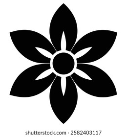 A simple Flowers vector design with illustration,icon flower,vector flower,flowers icon