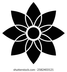 A simple Flowers vector design with illustration,icon flower,vector flower,flowers icon